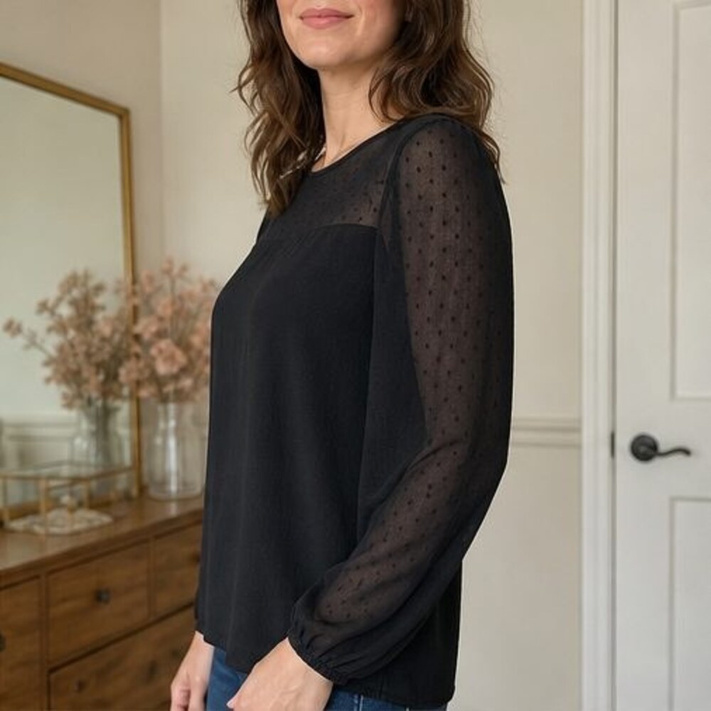 Emerald Peplum Top - Picture 3 of 6